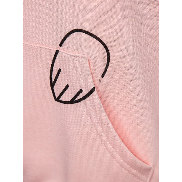 Women's Cat Ear Hoodie Cute Friends Long Sleeve Kangaroo Pouch Hooded Sweatshirts 