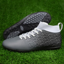 Sneakers Turf Soccer Shoes Krasovki cheap sale Boot High Ankle Sock Cotton Socks Futsal Cleats sport Indoor Football Boots