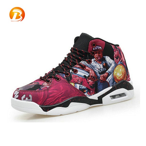 Private brand sports shoes breathable white bottom American thug style running shoes casual basketball shoes 