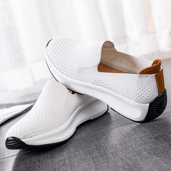 Women Fabric Mesh Breathable Comfy Large Size Sneakers 