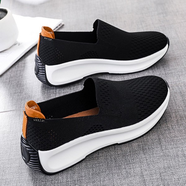 Women Fabric Mesh Breathable Comfy Large Size Sneakers 