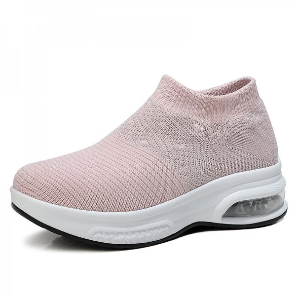 Women Casual Knitted Sports Simplicity Comfortable Running Shoes 