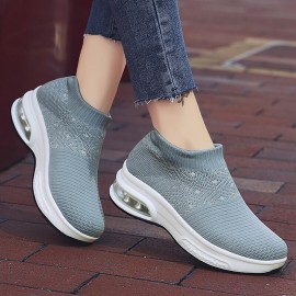 Women Casual Knitted Sports Simplicity Comfortable Running Shoes