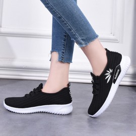 Women Lightweight Comfy Breathable Mesh Slip On Flat Sneakers