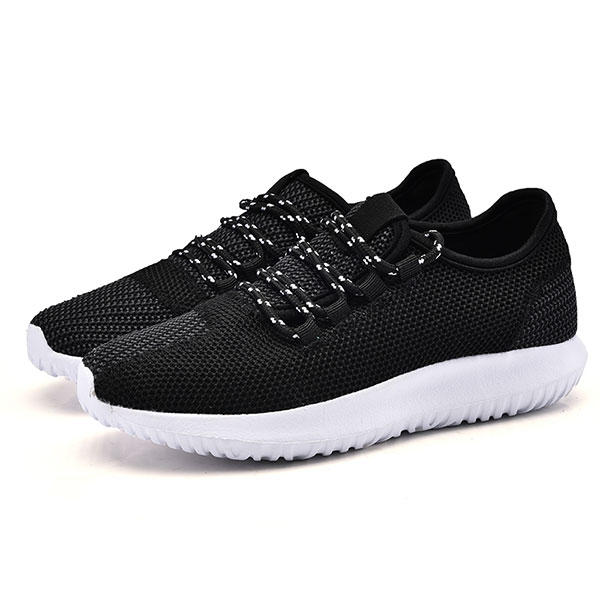 Lace Up Mesh Causal Outdoor Sport Running Breathable Flat Shoes 