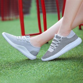 Lace Up Mesh Causal Outdoor Sport Running Breathable Flat Shoes