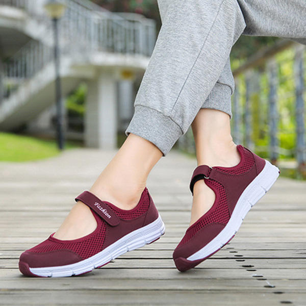 Casual Mesh Light Soft Sole Breathable Outdoor Sport Flats 