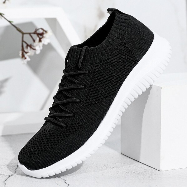 Women Lace Up Lightweight Comfortable Walking Shoes 