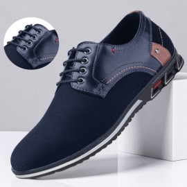 Men Microfiber Leather Non Slip Driving Business Casual Shoes