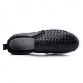 Men Breathable Vintage Weave Soft Bottom Slip On Comfy Casual Court Shoes