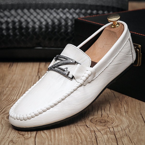 Men Microfiber Leather Breathable Soft Sole Comfy Brief England Style Casual Shoes 